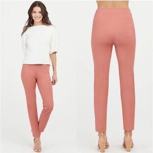 Spanx Polished Ankle Slim Terracotta Pants
